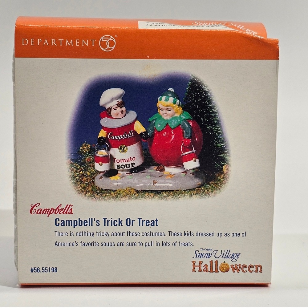 Department 56 Campbell's Trick Or Treat Snow Village Halloween 56.55198 Figurine